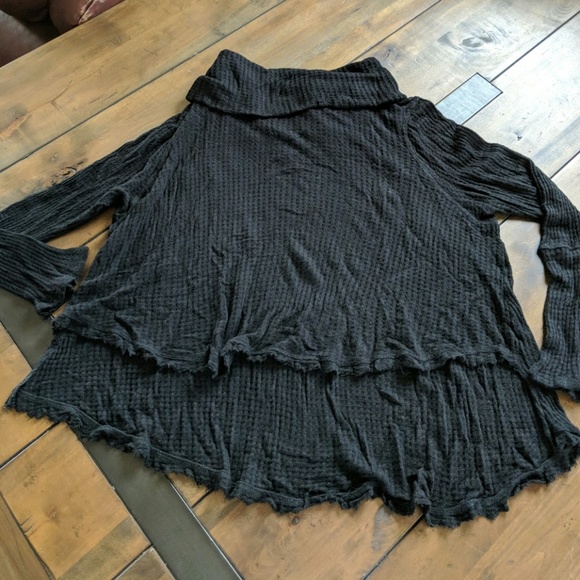 Yellow Chair High Low Cowl Neck Sweater - Picture 4 of 4